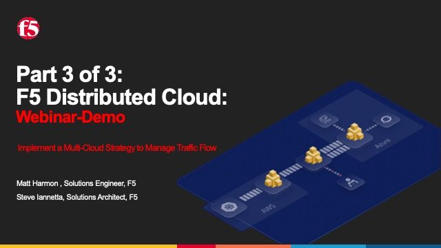 Part 3 of 3: Implement a Multi-Cloud Strategy to Manage Traffic Flow