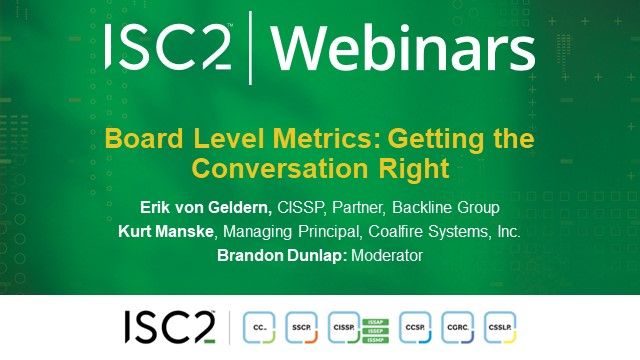 Board Level Metrics - Getting the Conversation Right