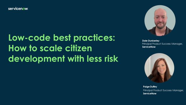 Low-code best practices: How to scale citizen development with less risk