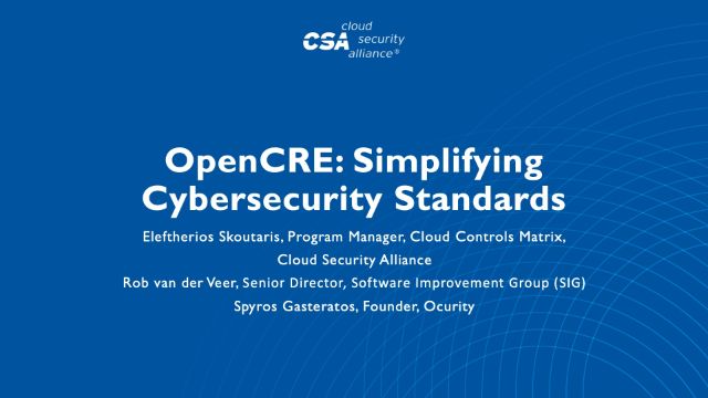 OpenCRE: Simplifying Cybersecurity Standards