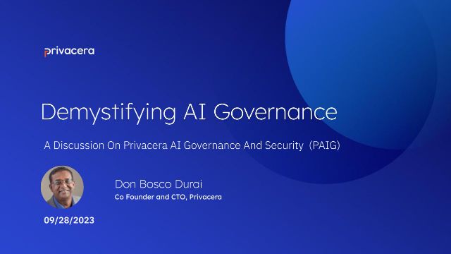 Demystifying AI Governance: An Introduction to Privacera AI Governance PAIG