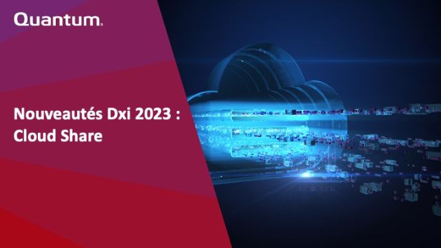 Nouveautés DXi 2023 : Cloud Share