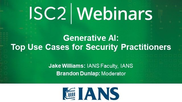 Generative AI: Top Use Cases for Security Practitioners