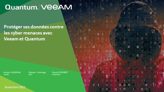 Plongée au Cœur des Cybermenaces : SaxX, Veeam & Quantum décryptent 2023