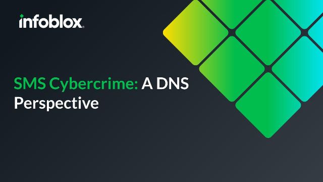 SMS Cybercrime: A DNS Perspective