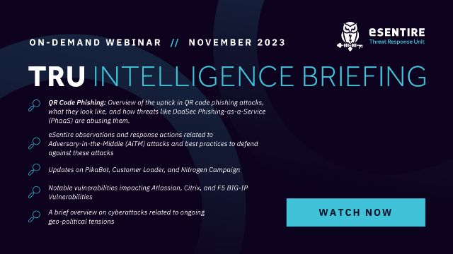 November 2023 TRU Intelligence Briefing