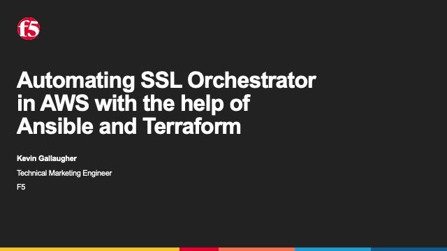 SSL Orchestrator automation in AWS with Terraform and Ansible