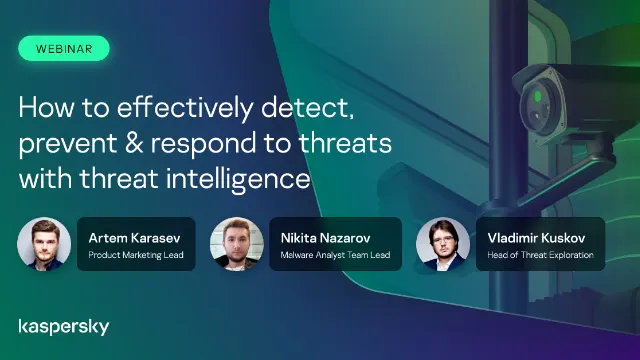 How to effectively detect, prevent & respond to threats with threat intelligence