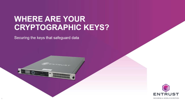 Where are your cryptographic keys? Using HSMs to secure keys that secure data