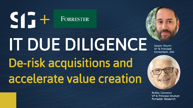 IT DD: De-risk acquisitions and accelerate value creation with Forrester