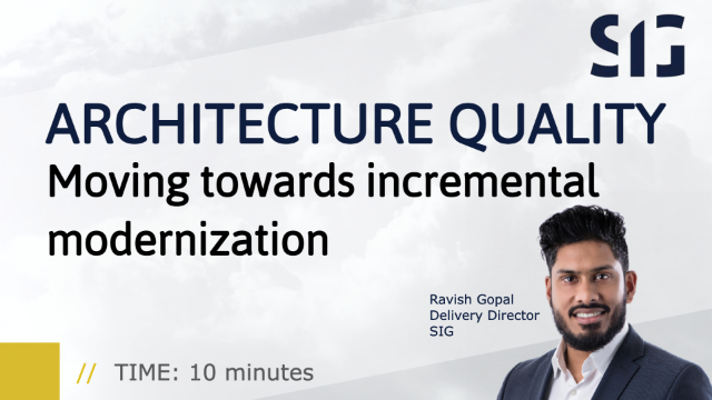 Architecture Quality: Incremental Modernization (10 min)