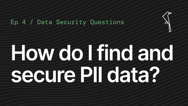 Data Security Questions E4: How do I find and secure PII data?