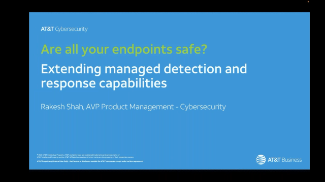 Are your endpoints safe? Extending managed detection and response capabilities