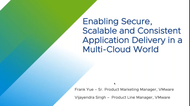 Secure, Scalable and Consistent Application Delivery in a Multi-Cloud World