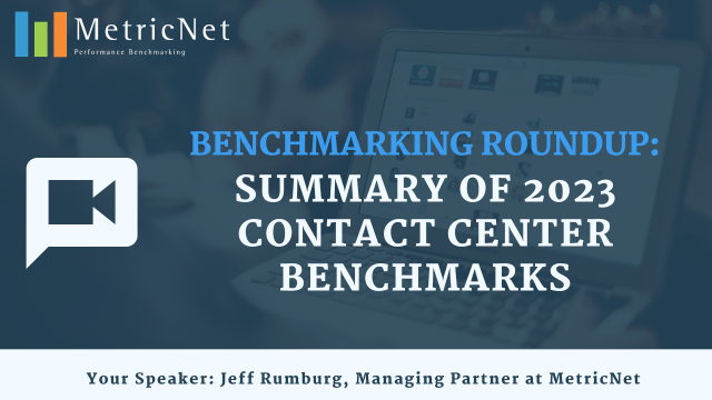 Benchmarking Roundup: Summary of 2023 Contact Center Benchmarks