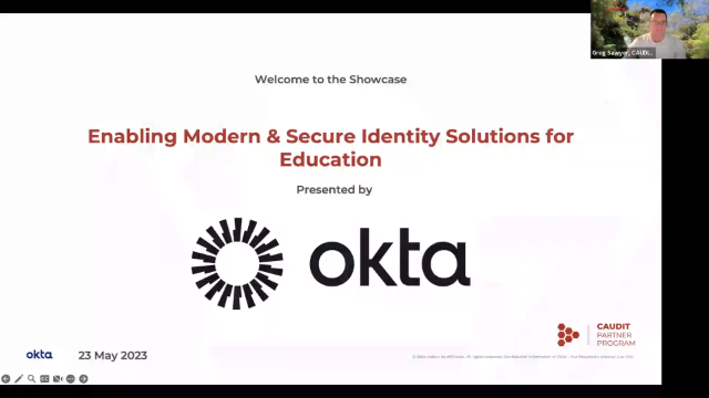 CAUDIT Showcase: Enabling Modern & Secure Identity Solutions for Education