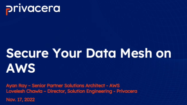 Secure Your Data Mesh Architecture on AWS