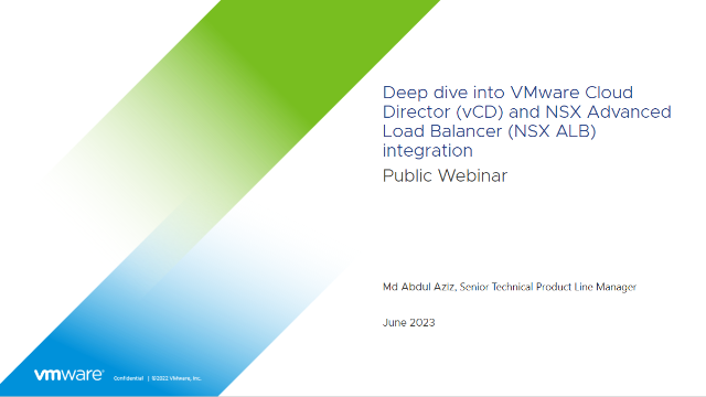 Deep dive into VMware Cloud Director and NSX Advanced Load Balancer