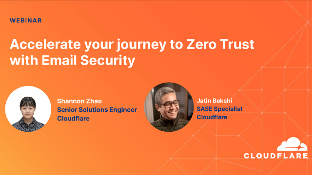 Accelerate your journey to Zero Trust with Email Security