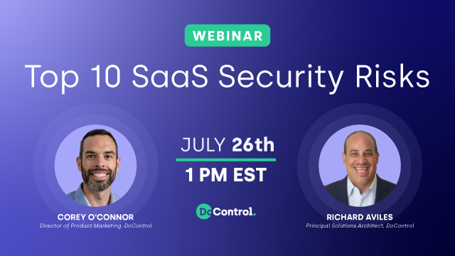 The Top 10 SaaS Security Risks