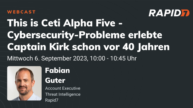 Ceti Alpha V - Cybersecurity-Probleme erlebte Captain Kirk schon vor 40 Jahren