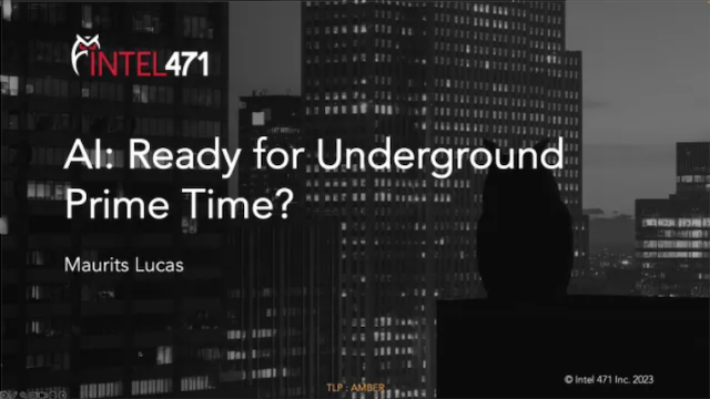 AI: Ready for Underground Prime Time?