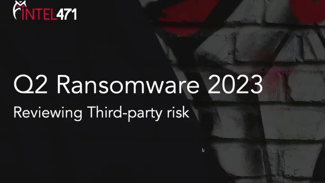 Q2 Ransomware 2023: Reviewing Third-Party Risk