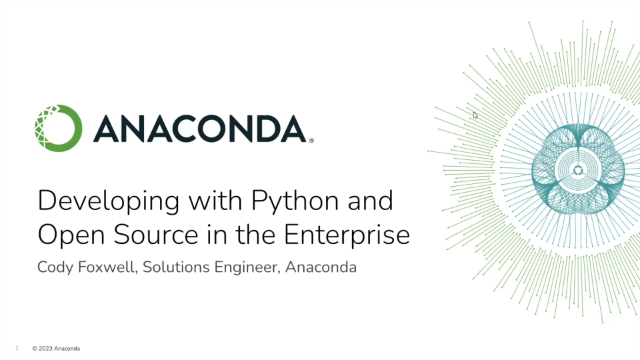 Developing with Python and Open Source in the Enterprise