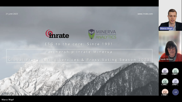 Minerva and Inrate partnership: ESG global proxy voting and 2023 voting review