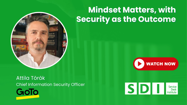 Mindset Matters, with Security as the Outcome