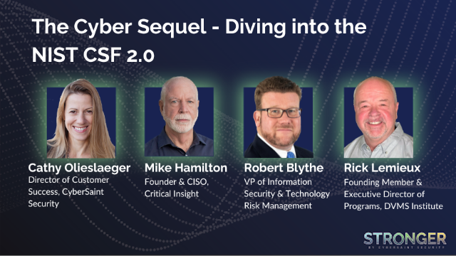 STRONGER 2023: The Cyber Sequel - Diving into the NIST CSF 2.0