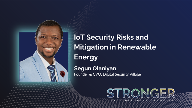 STRONGER 2023: IoT Security Risks and Mitigation in Renewable Energy