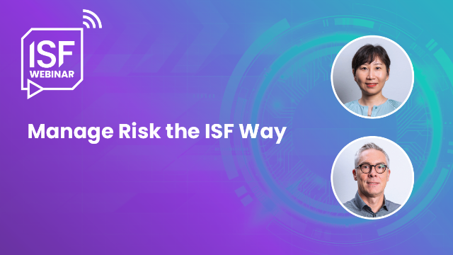 Manage Risk the ISF Way