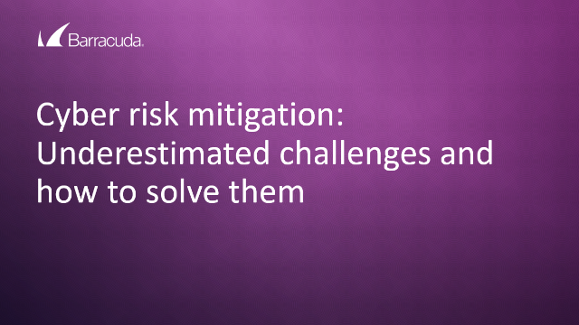 Cyber risk mitigation: Underestimated challenges and how to solve them