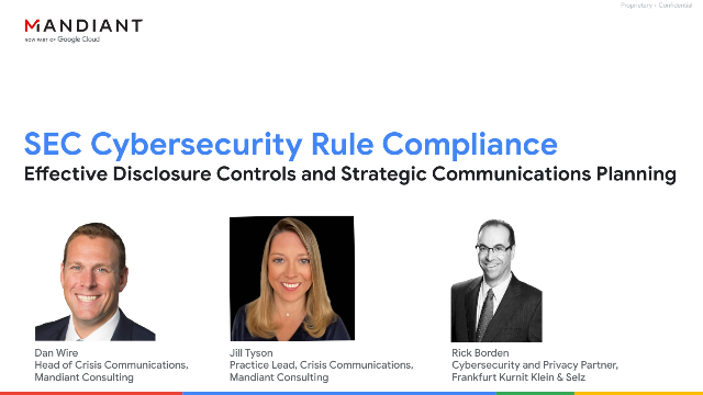 SEC Cybersecurity Rule Compliance Through Effective Disclosure Controls