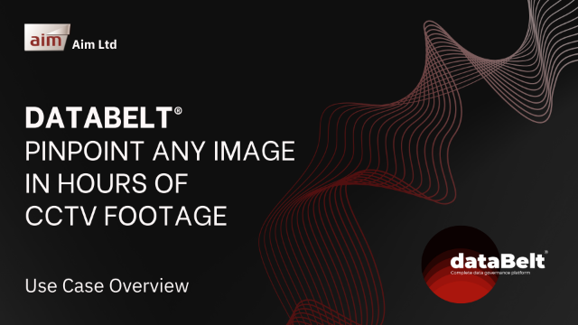 dataBelt® - Pinpoint any image in hours of CCTV footage