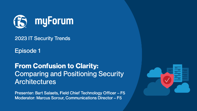 Ep 1 - Comparing and Positioning Security Architectures