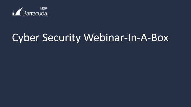 Cyber Security Webinar-In-A-Box