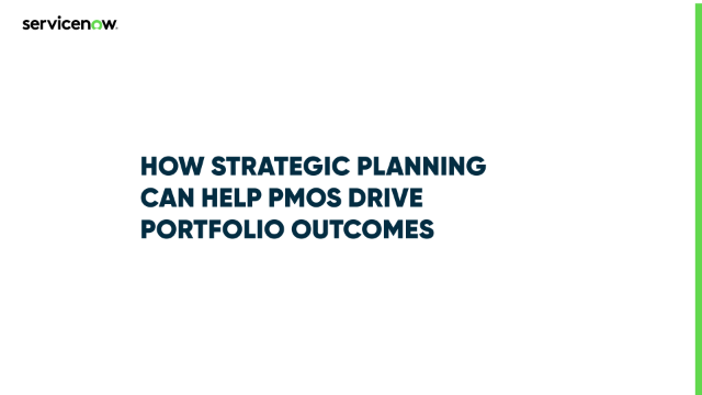 How strategic planning can help PMOs drive portfolio outcomes