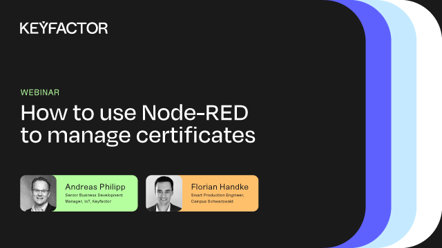 How to use Node-RED to manage certificates