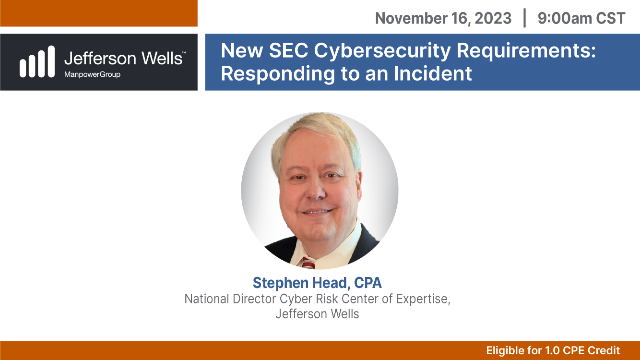 New SEC Cybersecurity Requirements: Responding to an Incident