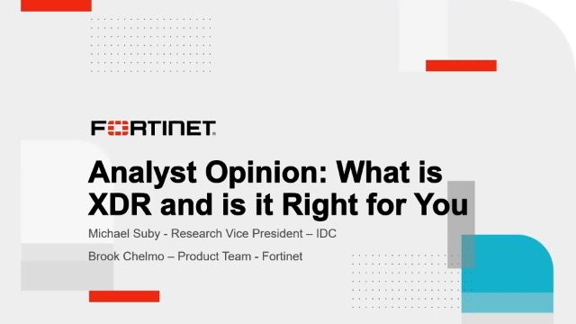 Analyst Opinion: What is XDR and Is It Right for You?