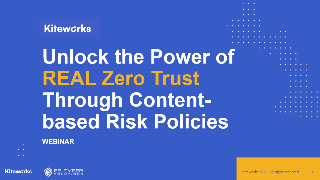 Unlock Zero Trust at the Content Layer With Kiteworks and Forcepoint