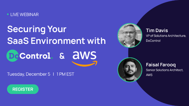 Securing Your SaaS Environment with DoControl & AWS