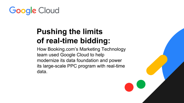 How Booking.com modernized its large scale ads data systems with Google Cloud