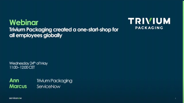 Trivium Packaging – Creating an engaging one-stop-shop for all employees