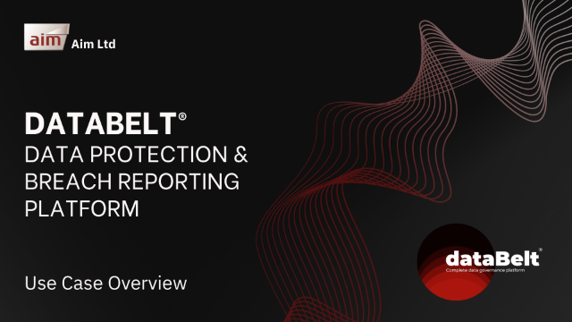 dataBelt® - Data Protection and Breach Reporting Platform