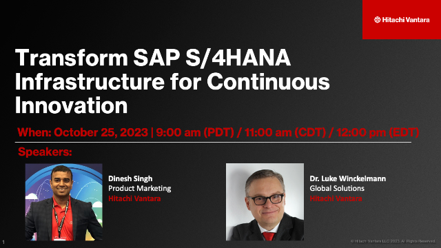 Transform SAP S/4HANA Infrastructure for Continuous Innovation