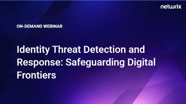 Identity Threat Detection and Response: Safeguarding Digital Frontiers