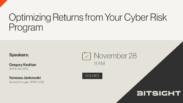 Optimizing Returns from Your Cyber Risk Program